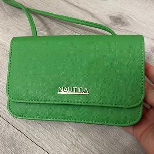 Nautica Green Mini Cross body bag,with mirror inside